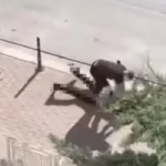Korkunç anların görüntüsü ortaya çıktı: Husumetlisini sokak ortasında bıçaklayarak öldürdü